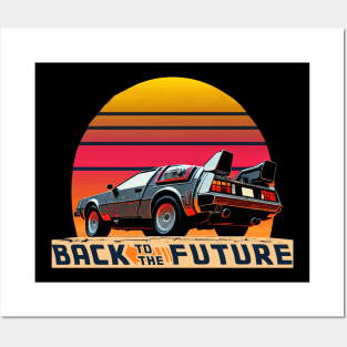 Back to the 80s Delorean Posters and Art